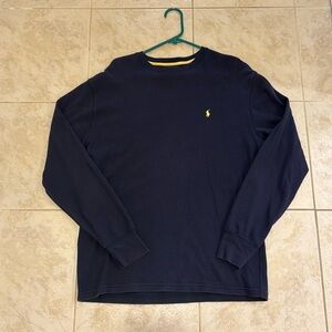 Polo by Ralph Lauren. Mens thermal. Size large. Navy blue.